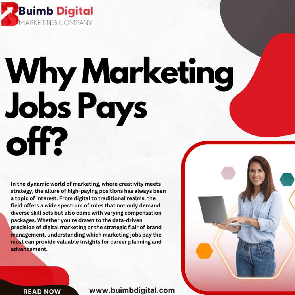 Why Marketing Jobs Pays off?