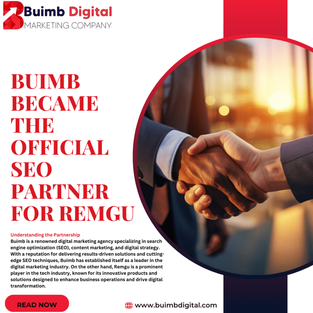 Buimb became the official SEO partner for Remgu