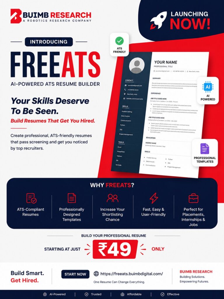 ATS resume builder for students