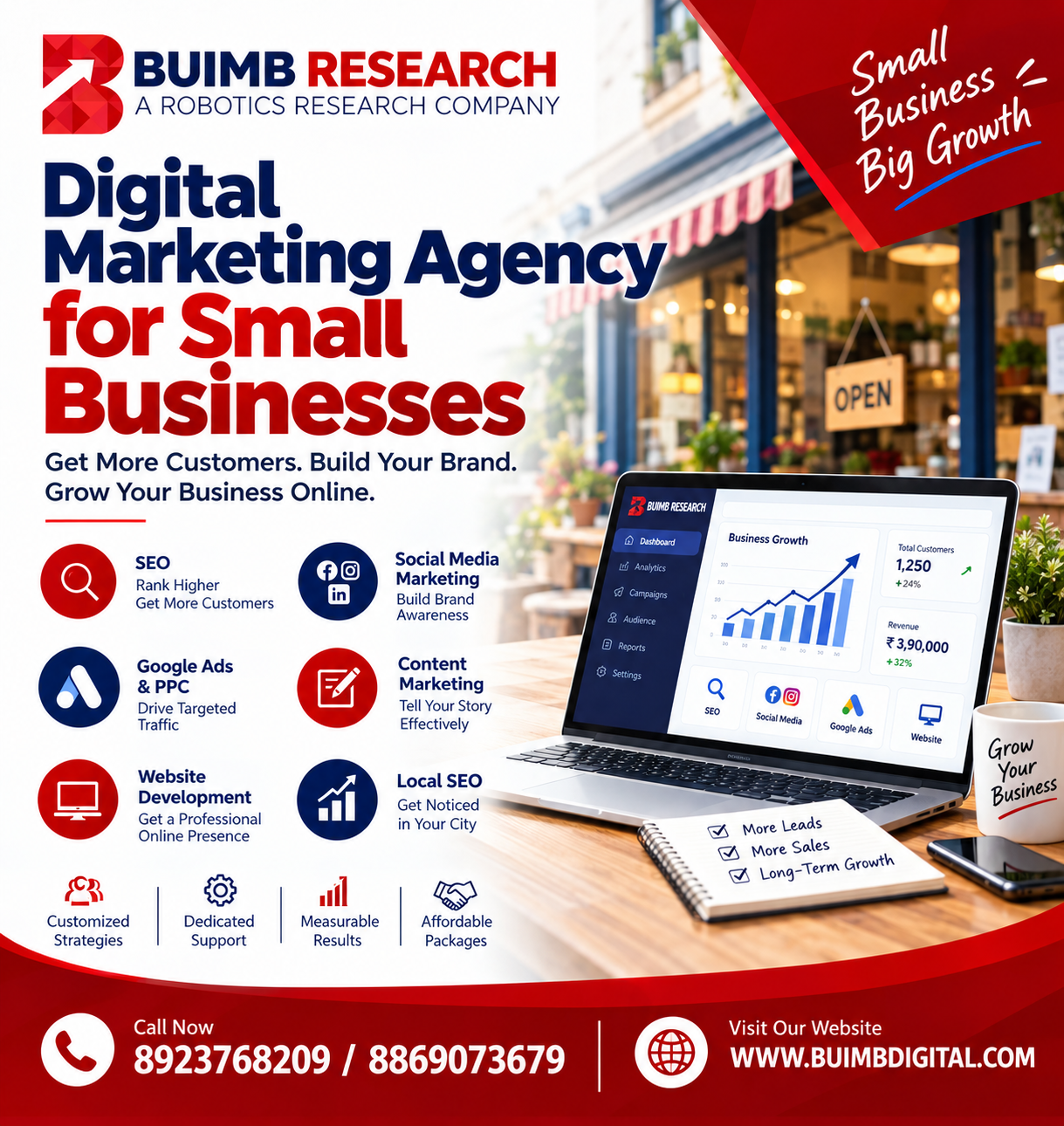 Digital marketing agency for small businesses helping with online growth